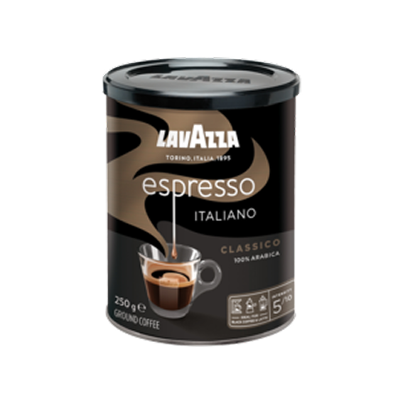 Lavazza - Caffè Espresso Black Tin - Ground coffee